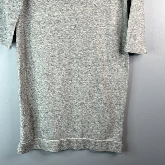 J.CREW Factory Sweatshirt Dress Heather Grey Marled Long Sleeve Preppy Size XS - Picture 4 of 11